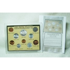 THE EXOTIC WILDLIFE . COINS OF THE WORLD COLLECTION